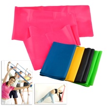 Wholesale Yoga Pilates  Flat Latex Stretch Resistance Band Exercise Fitness Band Training Therapy Band for Workout and Fitness