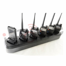 Two Way Radio Charger 6 Way Rapid Desktop Charger 110 240v Walkie Talkie Charger for Baofeng