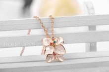 ROXI Delicate necklace plated with AAA zircon fashion rose golden jewelry for women party new style