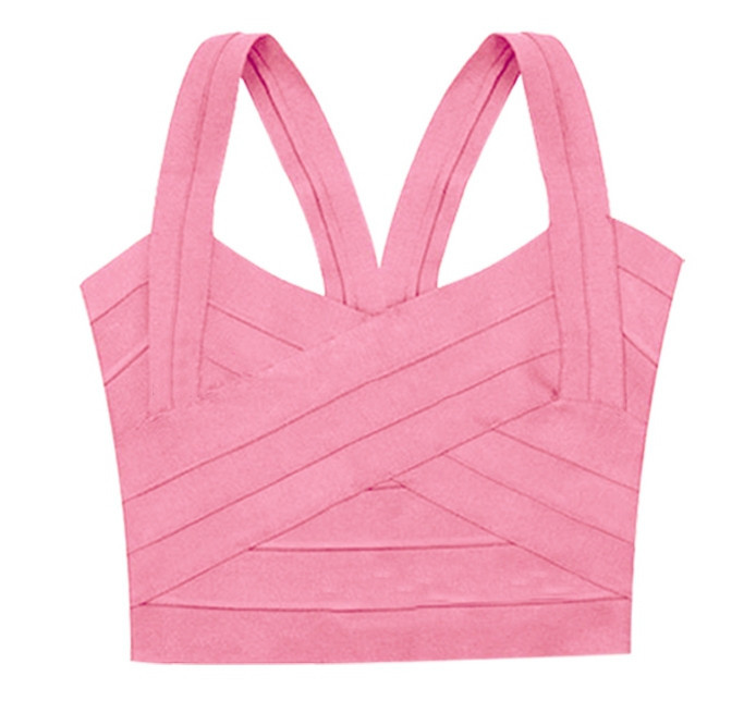 Hot-Pink-White-Black-Bandage-Cropped-Top-Women-s-Bustier-Crosets-Vest-Top (1)