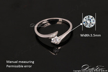 Hot Sale Cubic Zirconia Diamond Engagement Rings 18K Platinum Plated o The Finger Ring Wedding Jewelry