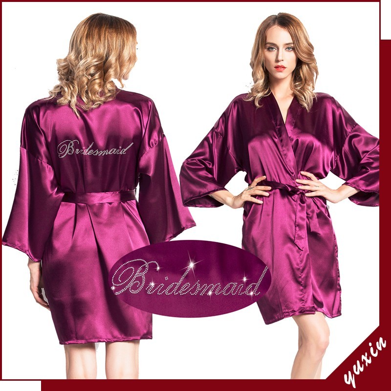 LP004 Boda novia dama de honor bata Floral satén rayón Albornoz camisón para mujer Kimono ropa de dormir flor de talla grande LP004 Boda novia dama de honor bata Floral satén rayón Albornoz camisón para mujer Kimono ropa de dormir flor de talla grande