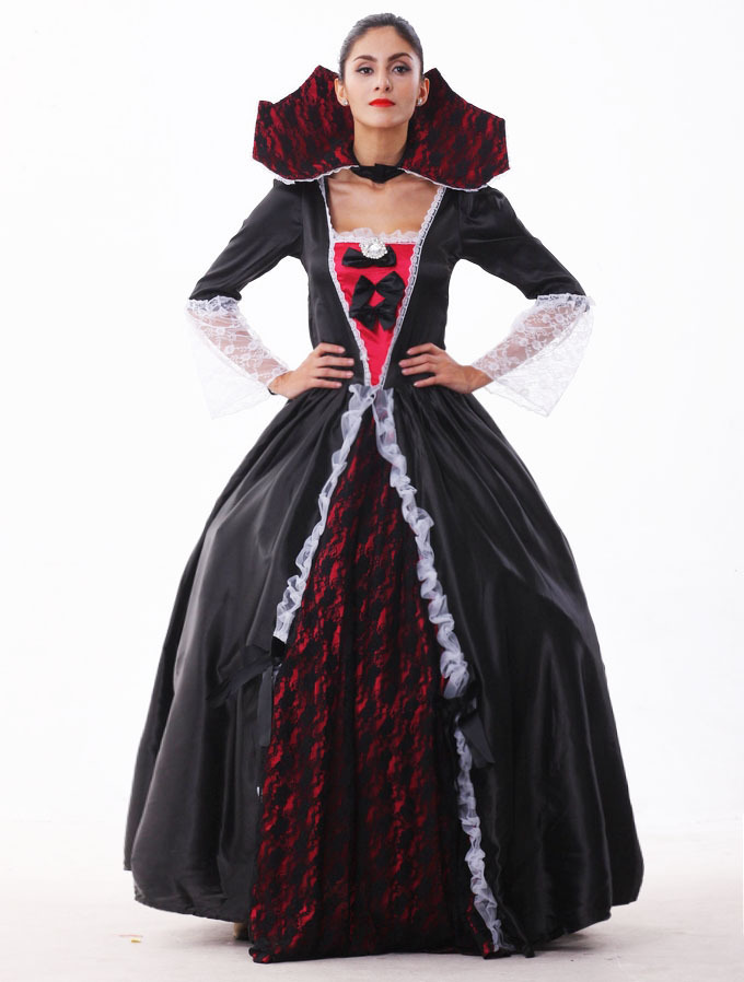 Top Quality 2015 Women Zombies Evil Queen Cosplay Costume