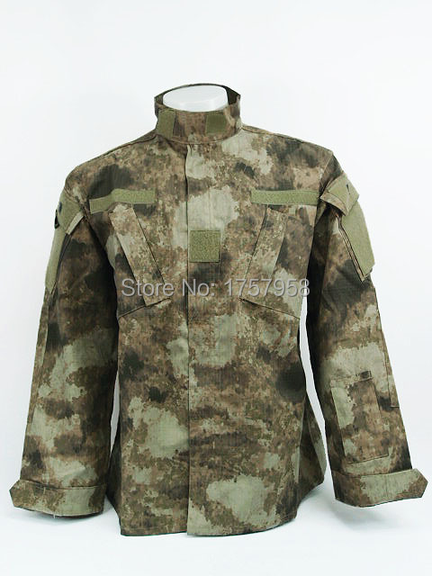 Military Camouflage A-TACS Camo ACU Style Uniform Set A-TACS Camo Shirt and Pants