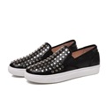 Spring autumn black New 2016 women shoes Soft Leather women flat slip on higher fashion Bost