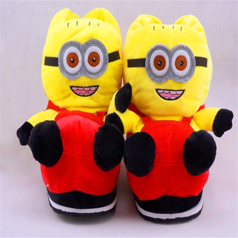 Despicable me winter thief daddy minions man cartoon slippers high-top cotton slippers home slippers candy colors	csm9121