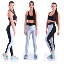57043 womens exercise leggings fitness pants sports leggings exercise training pants very spandex size fast free