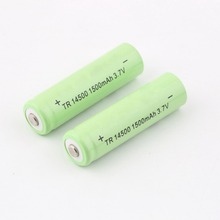 4 pcs 3.7V 1500mAh TR 14500 Li-ion Rechargeable Battery for Flashlight UltraFire  Brand New