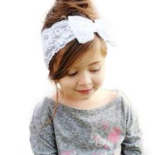 Hot Sale Baby Hair Bands Girls Boys Lace Big Bow Hair Band Baby Head Wrap Headband Accessories hair accessories Lowest Price