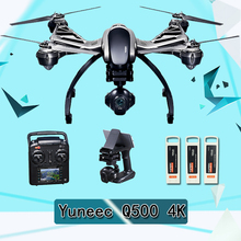 Original Yuneec Typhoon Q500 4K Camera Handheld Gimbal ST10 10ch 5.8G FPV Quadcopter Drone with Camera Three Battery and Case
