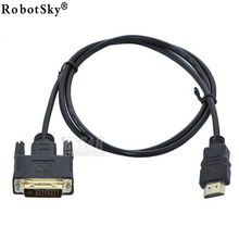 High quality 3FT 1M HDMI to DVI DVI-D 24+1 pin adapter Gold plated Male to male Cable For 1080P HD HDTV HD PC PS3 XBOX DVD