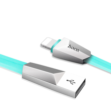 Newest HOCO 1.2m Colorful rhombus Zinc alloy usb cable 8 pin lightning fast charging mobile phone cables for iPhone 5s 6 6s Plus