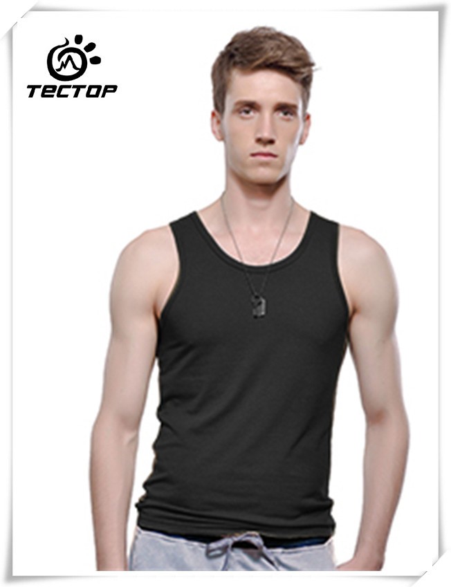 Hot-Sale-Solid-Black-White-Sports-Vest-For-Men-Quick-Dry-Breathable-Denim-Vests-O-Neck