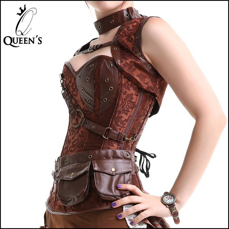 Brown corset with bolero (5)