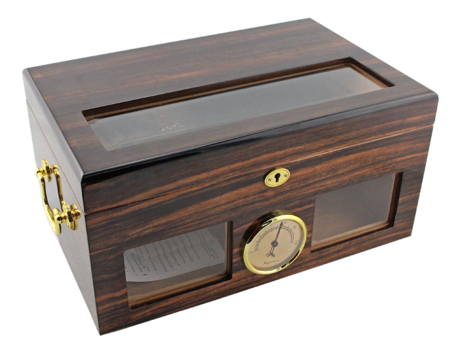 High Quality Transparent Cigar Humidor Design Spanish Cedar Wood Cigar