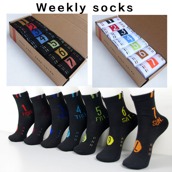 Cheap 2015 brand black men athletic shoes socks men s polyester cotton sport socks 7days week