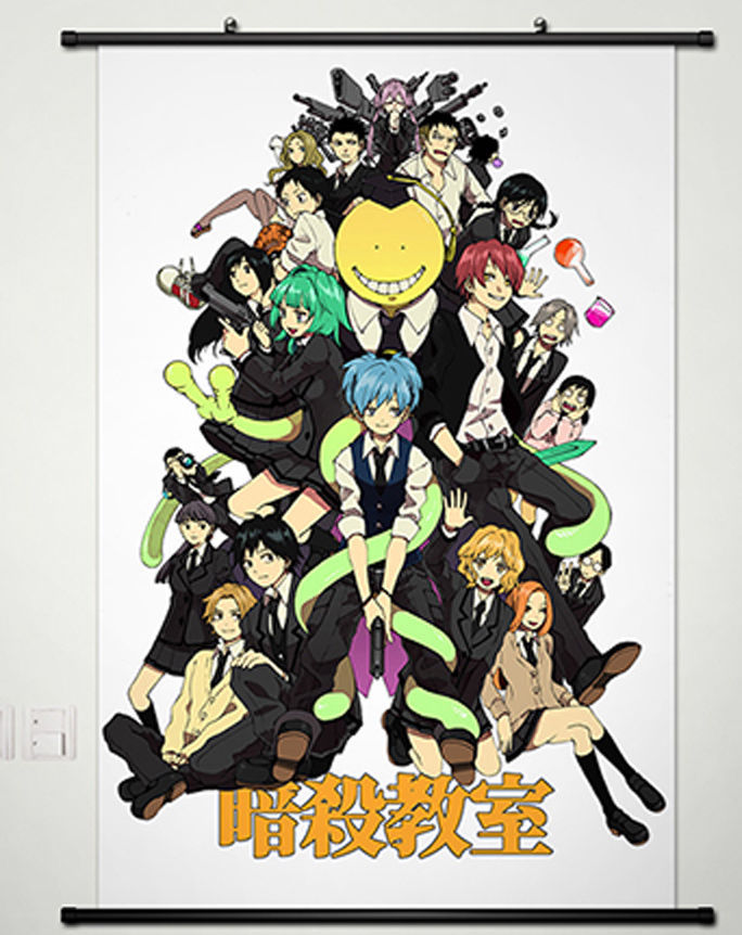 Wall Scroll Poster Painting for Anime Assassination Classroom Main Characters 13