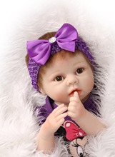 22 Inch NPK Reborn Dolls Collection Handmade Realistic Silicone Baby Doll Lifelike Newborn Dolls With Clothes For Child Gift Toy