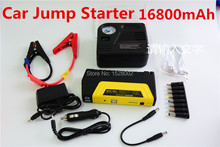 Best Price 16800mAh Car Battery Charger Jump Starter with inflatable pump air compressor Inflator Tyre free shipping