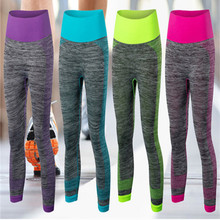 4 Colors 2016 Spandex High Elasticity Dry Fit Cropped Sports Pants Women Fitness Running Leggings GYM Trousers