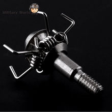 6pcs lot Military Shooting Archery Arrowhead 27mm Length Outdoor Hunting Stainless Steel Arrow Broadhead For Compound