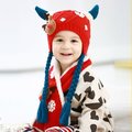 Girls boys knitted elk hat scarf set children new 2016 winter fashion kids boy 2 pieces