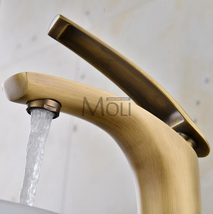 2018 Antique Bronze Basin Sink Mixer For Bathroom Vessel Faucet Touch Washing Shell Sink Faucet Bronze Washbasins Faucets For The Bathroom With A Shower Basin Mixer Chrome Washbasin