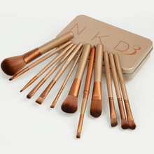 12pcs 1set Professional new nake 3 makeup brushes tools set NK3 Make up Brush tools kit