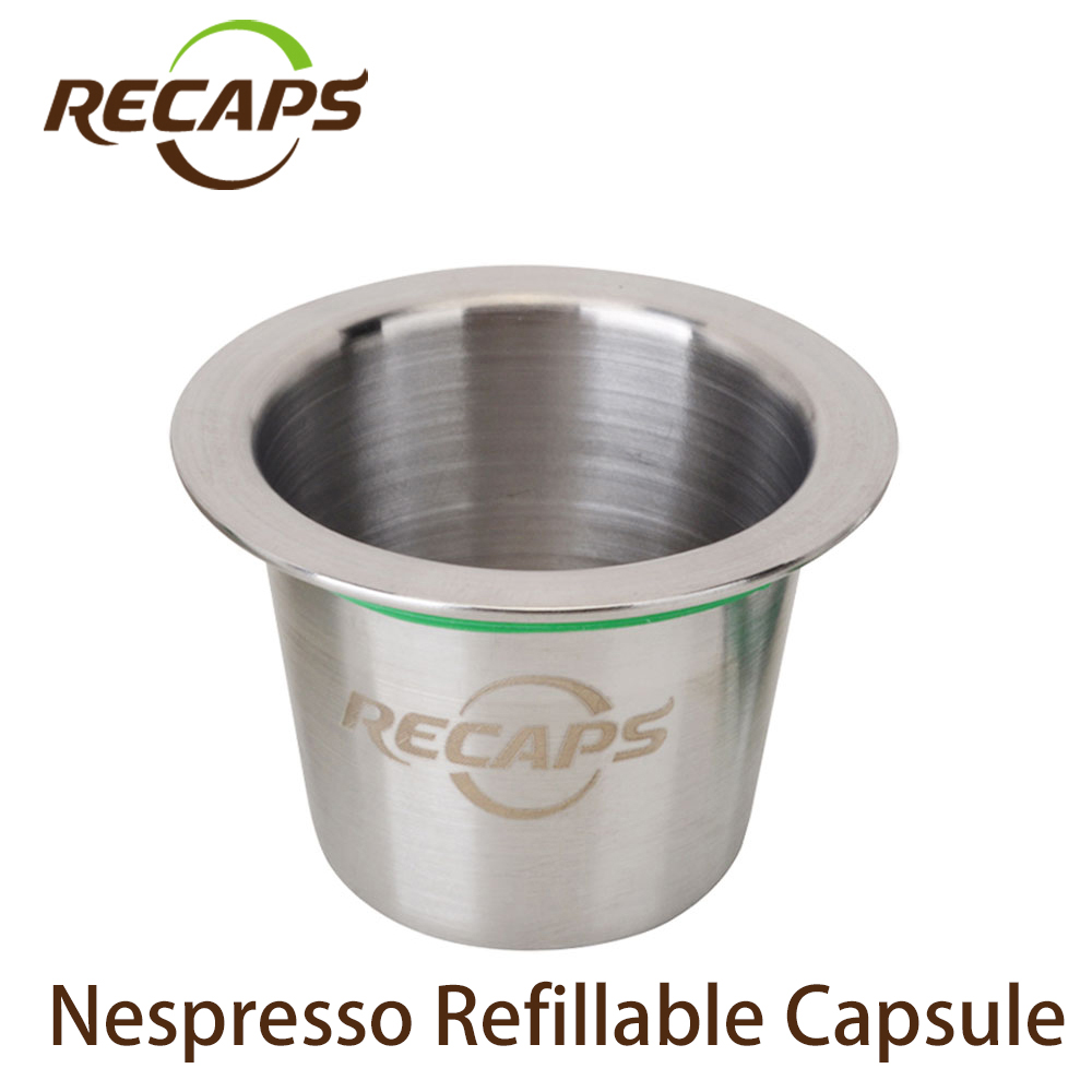 Refillable Nespresso Capsules (1 pod +60 seals) Stainless Steel