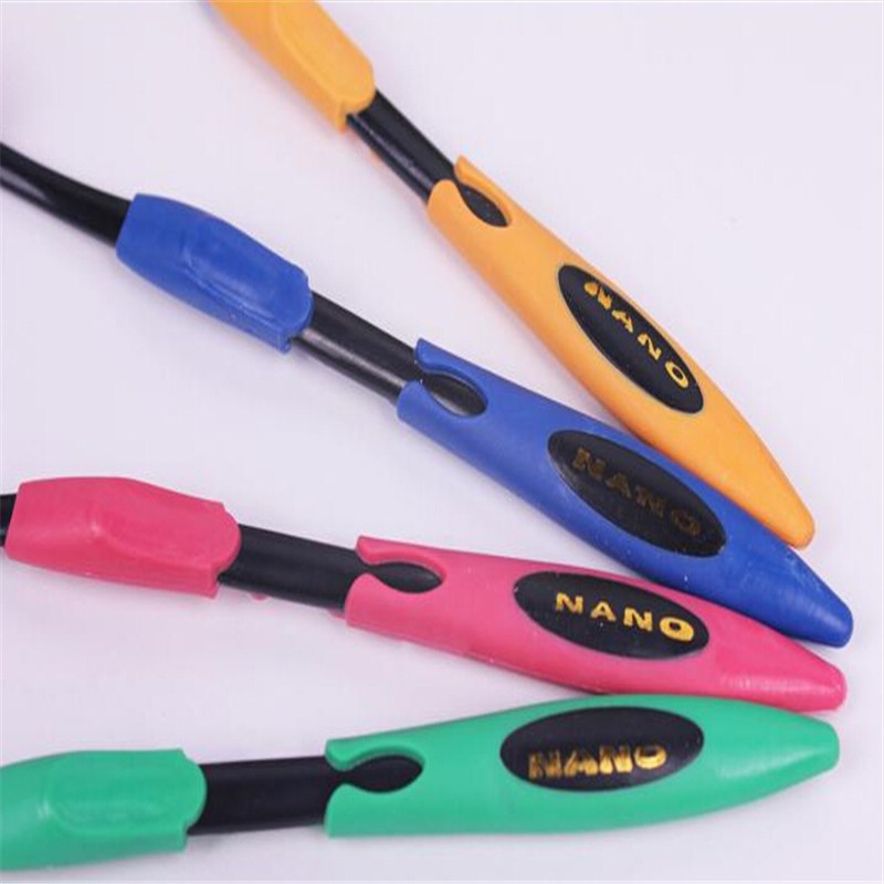4PCS Pack 5pak lot Random shipments 18cm Oral Hygiene Ultra Soft Travel Bamboo Tooth Brush Charcoal Nano Brush Oral Care~R