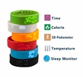 W2 LED Digital Sports USB WristWatch Silicone Band Smart Watch For Kids Women Men Calorie 3D