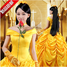 New 2015 Fantasia Women Halloween Cosplay Southern Beauty And The Beast Adult Princess Belle Costume