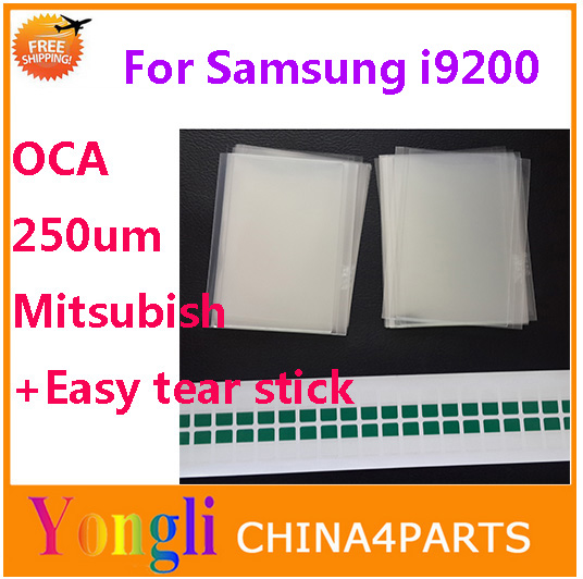 DHL~ 500pcs 250um 6.3 inch OCA optical clear adhesive double side sticker for samsung Galaxy Mega 6.3 i9200 for lcd glass repair