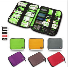 Modern Design BUBM 6 Colors Cable Organizer Bag Case Purse Can Put USB Flash Drive Hard