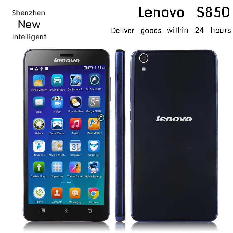 Free Gift Lenovo S850 MTK6582 Quad core Cell phone 5 0 IPS Gorilla Glass 1GB Ram