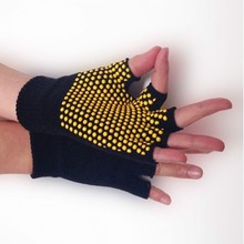 Unisex Anti Slip Fingerless Gloves Grip Sticky For Yoga Pilates Balance