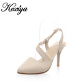 Hot sale Big size 34 43 fashion women shoes pointed toe sandals sexy solid elegant fine