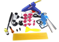 Super PDR Tools Shop - Paintless Dent Removal Tools Set with Glun Gun Blue Dent Lifter Rubber Hammer Yellow Glue Red Tabs Y-009
