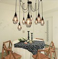 Lamp Light Small Birdcage Pendant Lights With 5 6 8 10 12 Heads E27 Vintage Style