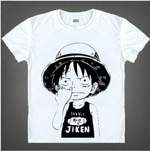 One Piece T-Shirt Fashion Men Women Clothes Anime Short Sleeve T Shirt Luffy Cosplay Tshirt Top #2
