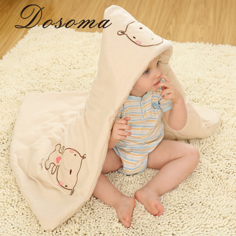 2016 Summer Animal Shape Organic Cotton Baby Blanket Autumn Warm Bedding Set Baby Wrap Newborn Sleeping Bag Sack Natural