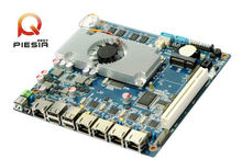 4 lan mini itx tablet motherboard fanless motherboard scrap with D2550 1.86GHZ processor DDR3 2GB Onboard