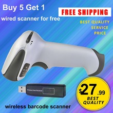 JP-A2 Free Shipping Wireless Barcode Scanner wireless laser barcode reader scanner USB handheld wireless barcode reader