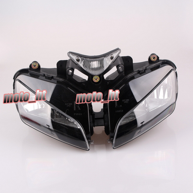 Headlight For Honda CBR 1000RR 04-07 / 2004 2005 2006 2007, Front Motorcycle Lighting Headlamp Replacements BLACK Color