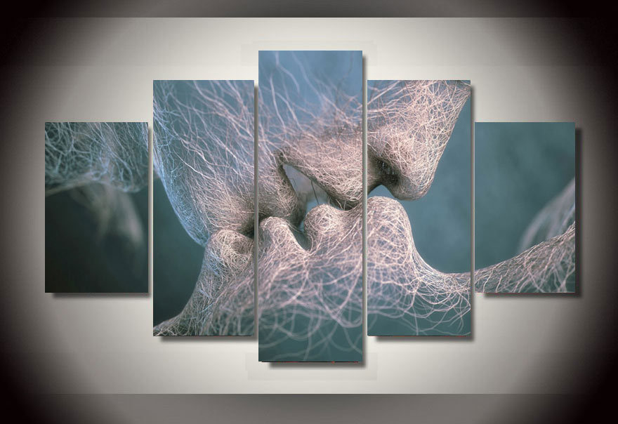 HD Printed matrix kiss picture Painting wall art room decor print poster picture canvas Free shipping/ny-858