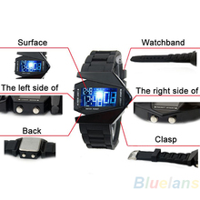 Hot Sale LED Display watches Digital men sports military Oversized  watch Back Light women Wristwatches Novelty Free Shipping