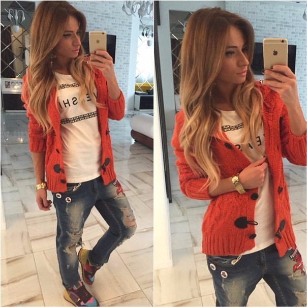 New-2015-winter-women-female-casual-Single-breasted-solid-full-sleeve-thick-wool-sweater