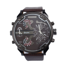 Creative Fshion Watches Men Luxury Dual Time Business Watch Men Large Quartz Watch