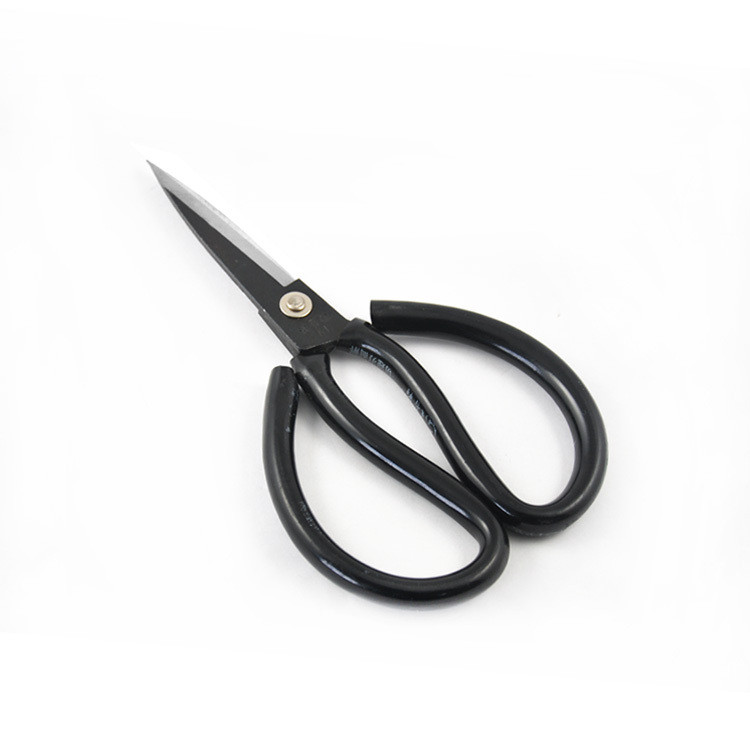 wangwuquan durable carbon steel kitchen shear foged steel rubber coated handle household scissors