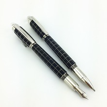 Promotion-2pcs / lot высокое качество черный и серебро клетчатый ролик роскошные канцелярские школы / канцелярские товары для подарок
